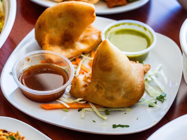Vegetable Samosa.